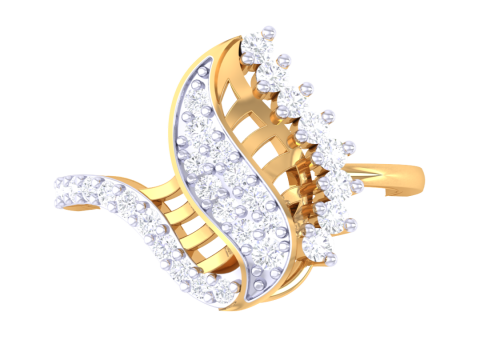 Printable 3D jewelry model of Lady diamond ring Model 3D