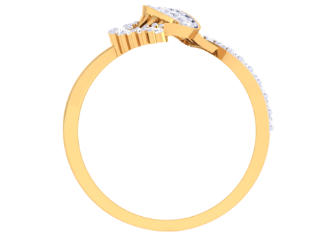 Printable 3D jewelry model of Lady diamond ring Model 3D
