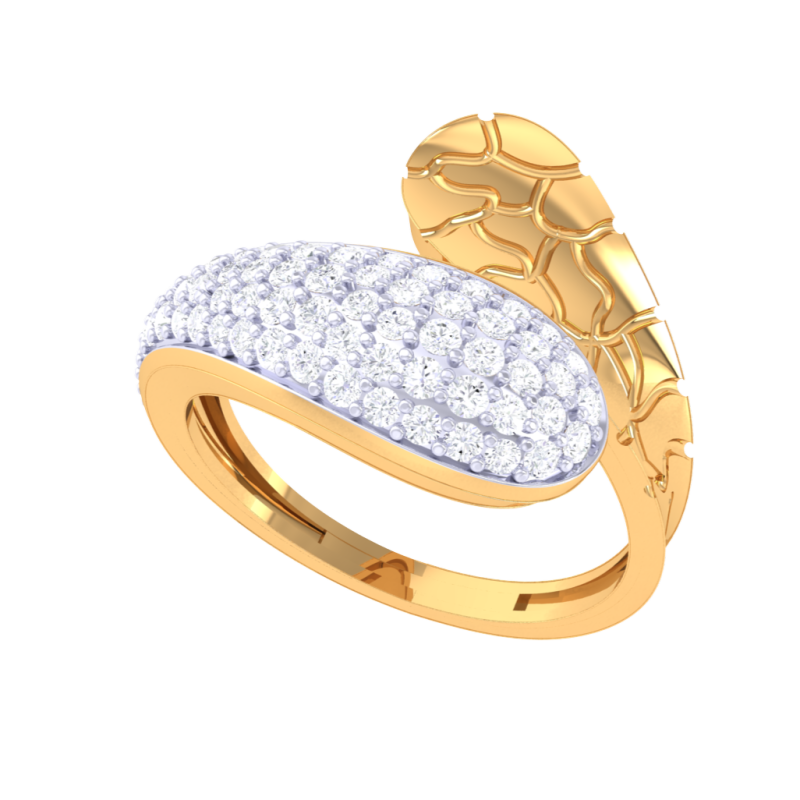 Printable 3D jewelry model of Lady diamond ring Modelo 3D .c4d .max .obj .3ds .fbx .stl .blend