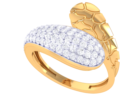 Printable 3D jewelry model of Lady diamond ring 3D Modell