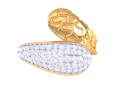 Printable 3D jewelry model of Lady diamond ring Modelo 3D