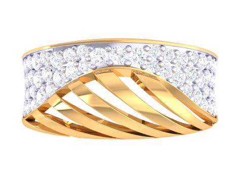 Printable 3D jewelry model of Lady diamond ring Model 3D