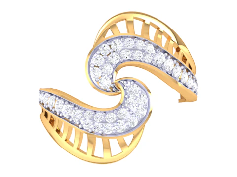 Printable 3D jewelry model of Lady diamond ring 3D Model