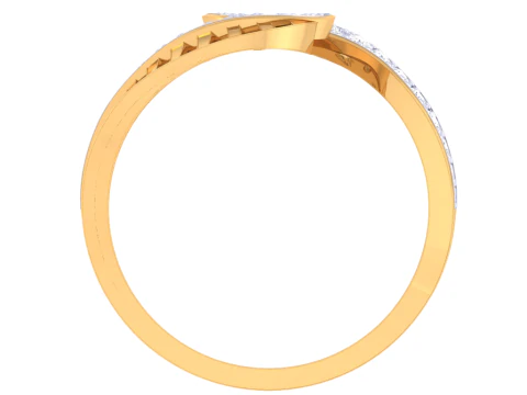 Printable 3D jewelry model of Lady diamond ring 3D Model