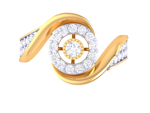 Printable 3D jewelry model of Lady diamond ring 3D Model