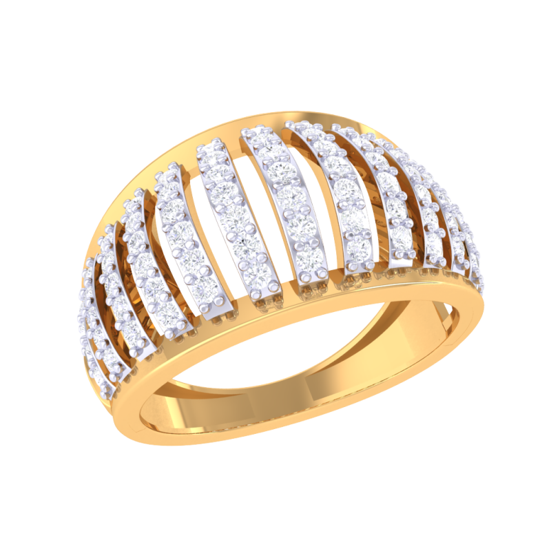 Printable 3D jewelry model of Lady diamond ring Model 3D .c4d .max .obj .3ds .fbx .stl .blend
