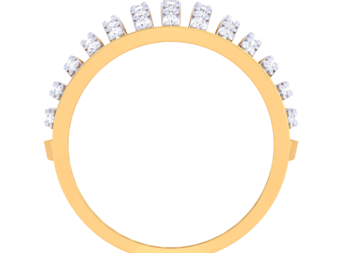 Printable 3D jewelry model of Lady diamond ring Model 3D