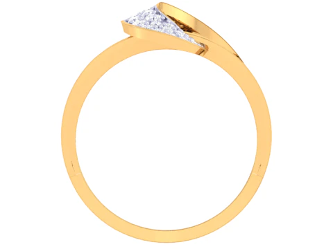 Printable 3D jewelry model of Lady diamond ring 3D Model