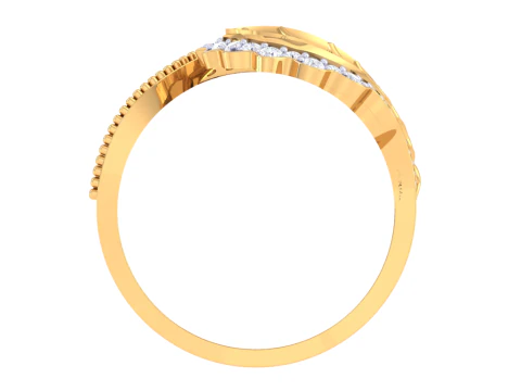 Printable 3D jewelry model of Lady diamond ring 3D Model