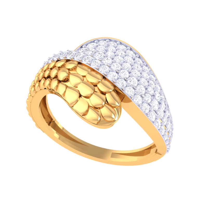 Printable 3D jewelry model of Lady diamond ring Modello 3D .c4d .max .obj .3ds .fbx .stl .blend