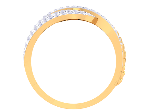 Printable 3D jewelry model of Lady diamond ring Modello 3D