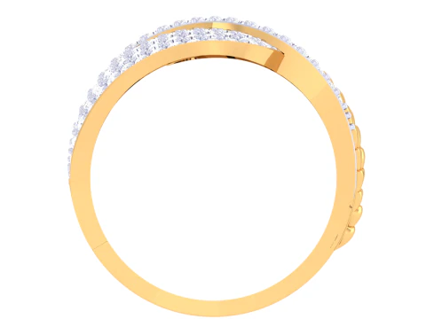 Printable 3D jewelry model of Lady diamond ring 3D Model