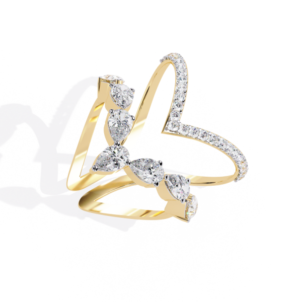 Printable 3D jewelry model of Solitaire Lady Ring with Diamond 3D 模型 .c4d .max .obj .3ds .fbx .stl .blend 