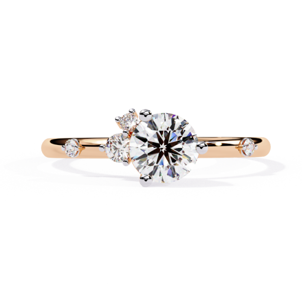 Printable 3D jewelry model of Solitaire Lady Ring with Diamond 3D मॉडल .c4d .max .obj .3ds .fbx .stl .blend