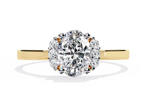 Printable 3D jewelry model of Solitaire Lady Ring with Diamond 3D Model