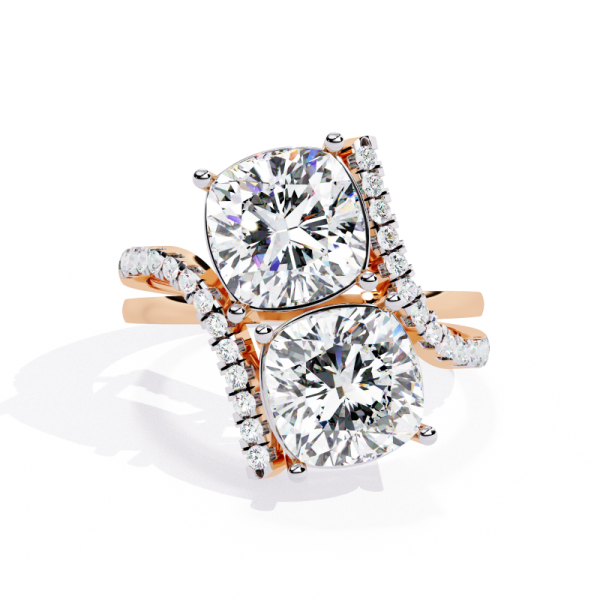 Printable 3D jewelry model of Solitaire Lady Ring with Diamond 3Dモデル .c4d .max .obj .3ds .fbx .stl .blend