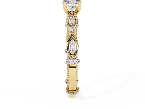 Printable 3D jewelry model of Solitaire Lady Ring with Diamond Model 3D
