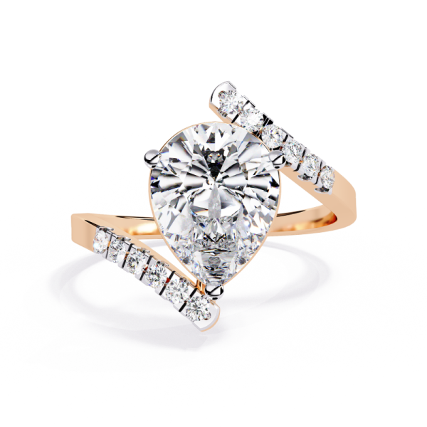 Printable 3D jewelry model of Solitaire Lady Ring with Diamond Model 3D .c4d .max .obj .3ds .fbx .stl .blend