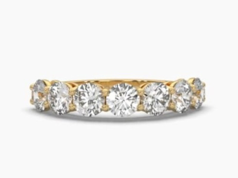 Printable 3D jewelry model of Solitaire Lady Ring with Diamond 3D Modell