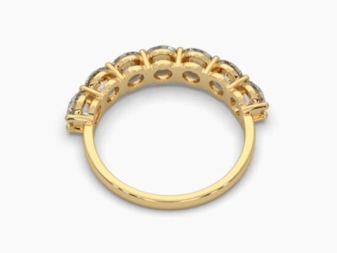 Printable 3D jewelry model of Solitaire Lady Ring with Diamond Modello 3D