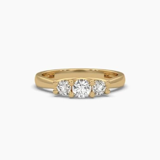 Printable 3D jewelry model of Solitaire Lady Ring with Diamond 3D Model .c4d .max .obj .3ds .fbx .stl .blend 