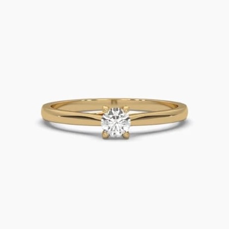 Printable 3D jewelry model of Solitaire Lady Ring with Diamond 3D Modell .c4d .max .obj .3ds .fbx .stl .blend