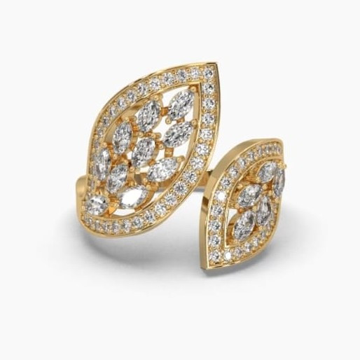 Printable 3D jewelry model of Solitaire Lady Ring with Diamond 3D Модель .c4d .max .obj .3ds .fbx .stl .blend