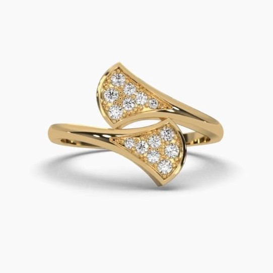 Printable 3D jewelry model of Solitaire Lady Ring with Diamond 3D Модель .c4d .max .obj .3ds .fbx .stl .blend
