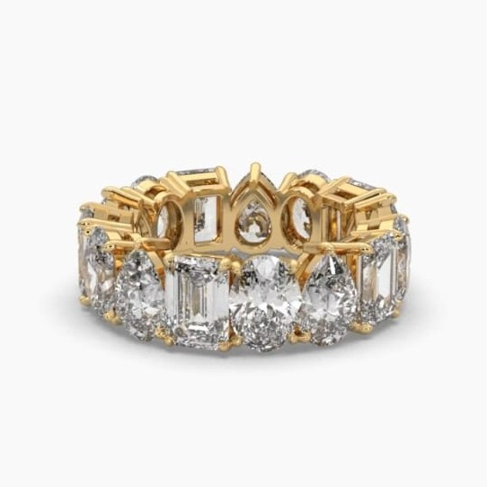 Printable 3D jewelry model of Solitaire Lady Ring with Diamond 3D Model .c4d .max .obj .3ds .fbx .stl .blend