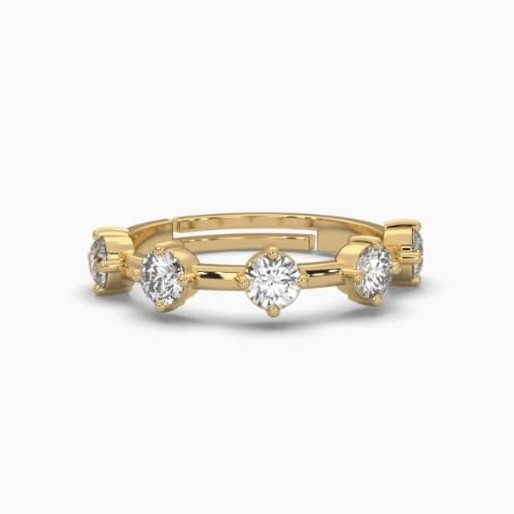 Printable 3D jewelry model of Solitaire Lady Ring with Diamond 3D Model .c4d .max .obj .3ds .fbx .stl .blend 