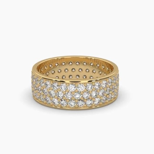 Printable 3D jewelry model of Solitaire Lady Ring with Diamond 3D Модель .c4d .max .obj .3ds .fbx .stl .blend