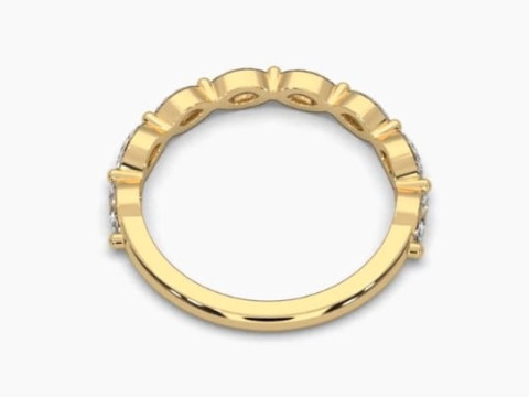 Printable 3D jewelry model of Solitaire Lady Ring with Diamond Modèle 3D