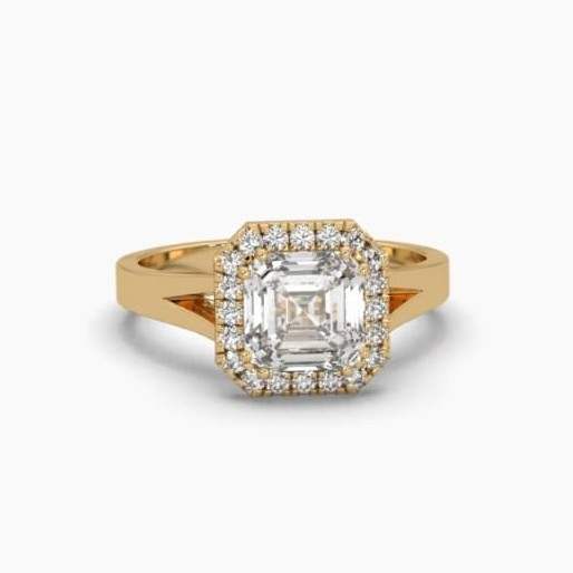 Printable 3D jewelry model of Solitaire Lady Ring with Diamond Modèle 3D .c4d .max .obj .3ds .fbx .stl .blend