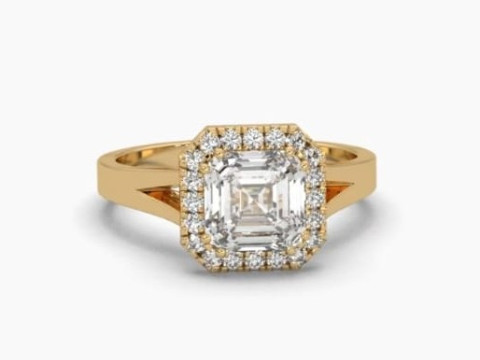 Printable 3D jewelry model of Solitaire Lady Ring with Diamond 3D Модель