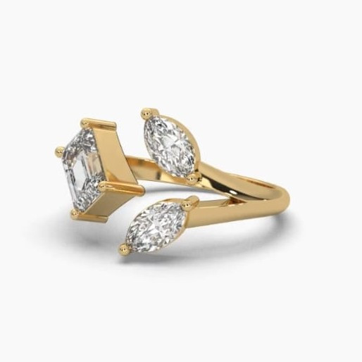 Printable 3D jewelry model of Solitaire Lady Ring with Diamond 3D Model .c4d .max .obj .3ds .fbx .stl .blend 