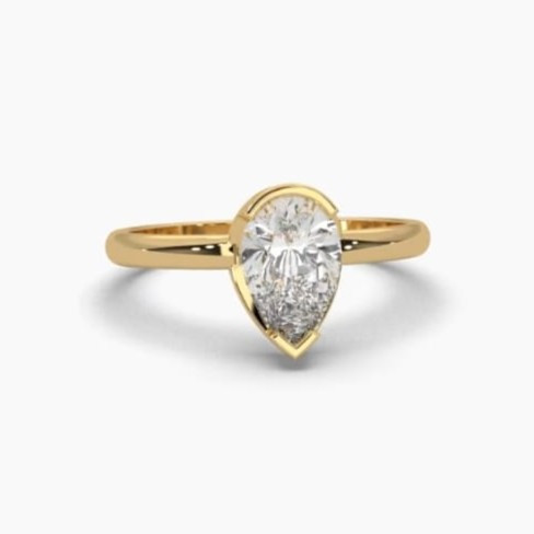 Printable 3D jewelry model of Solitaire Lady Ring with Diamond 3D 모델 .c4d .max .obj .3ds .fbx .stl .blend