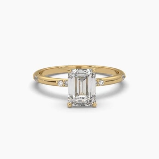 Printable 3D jewelry model of Solitaire Lady Ring with Diamond Model 3D .c4d .max .obj .3ds .fbx .stl .blend