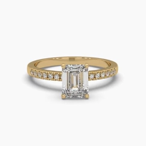 Printable 3D jewelry model of Solitaire Lady Ring with Diamond Modelo 3D .c4d .max .obj .3ds .fbx .stl .blend