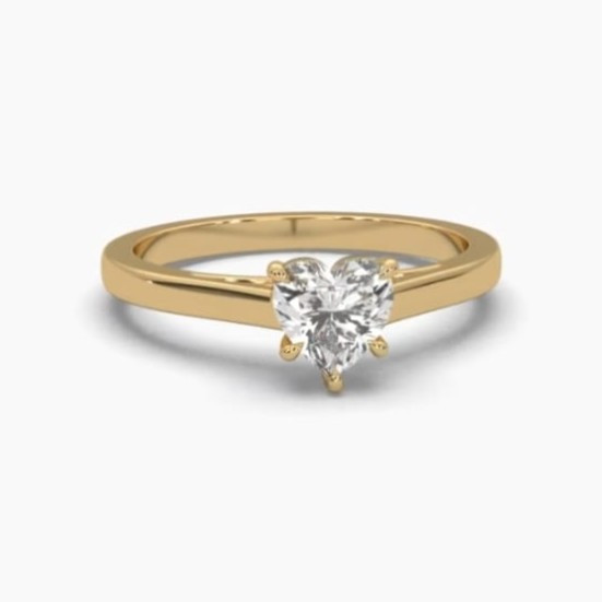 Printable 3D jewelry model of Solitaire Lady Ring with Diamond Modelo 3D .c4d .max .obj .3ds .fbx .stl .blend