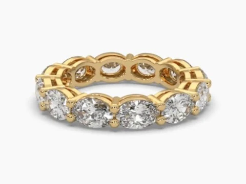 Printable 3D jewelry model of Solitaire Lady Ring with Diamond 3D Model