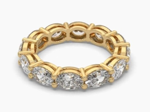 Printable 3D jewelry model of Solitaire Lady Ring with Diamond 3D Модель
