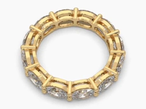 Printable 3D jewelry model of Solitaire Lady Ring with Diamond 3D Model