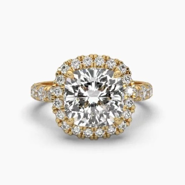 Printable 3D jewelry model of Solitaire Lady Ring with Diamond 3D Model .c4d .max .obj .3ds .fbx .stl .blend