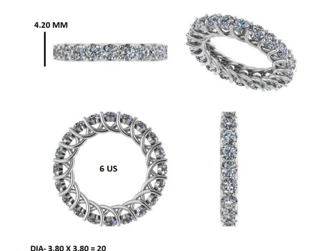 Printable 3D jewelry model of Solitaire Lady Ring with Diamond 3D Model