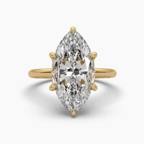 Printable 3D jewelry model of Solitaire Lady Ring with Diamond 3D Model .c4d .max .obj .3ds .fbx .stl .blend
