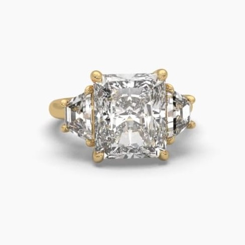 Printable 3D jewelry model of Solitaire Lady Ring with Diamond 3D Modell .c4d .max .obj .3ds .fbx .stl .blend