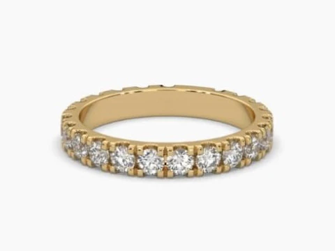 Тривимірна модель ювелірного виробу Solitaire Lady Ring з діамантом для друку 3D Модель