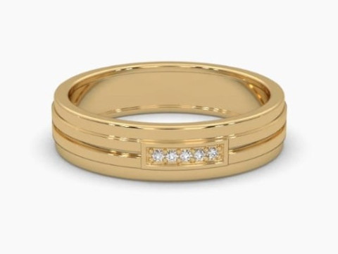 Printable 3D jewelry model of Solitaire Lady Ring with Diamond Model 3D