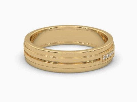 Printable 3D jewelry model of Solitaire Lady Ring with Diamond Modelo 3D