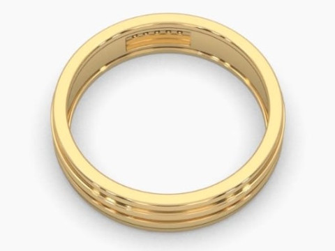 Printable 3D jewelry model of Solitaire Lady Ring with Diamond Modelo 3D